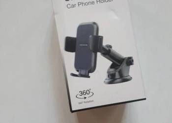 Czarny uchwyt samochodowy do telefonu, NOWY