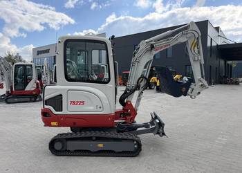 Minikoparka Takeuchi TB225 - NOWA - z łyżkami. Kubota, JCB