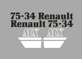 Naklejki oklejenie RENAULT 75-34 Zamiennik