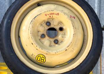 1 x 4 100 R15 dojazdówka toyota Q54,1 koło zapasowe dojazd zapas