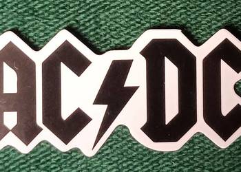 AC/DC naklejka sticker logo zespołu czarne