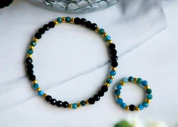 Komplet Biżuterii z kamieni