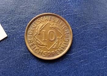 Stare monety 10 pfennig 1925 D NIemcy Stare monety 10 pfennig 1925 D NIemcy