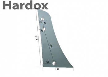 Pierś HARDOX VRP292O/P VRP292O części do pługa RABEWERK