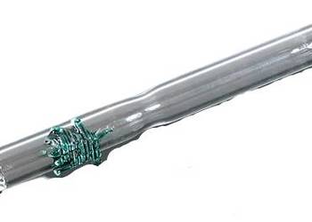 Fajka Szklana "Liść" 12 Cm - Elegancka Cygarniczka Ze Szkła