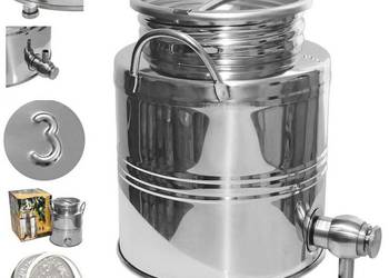 Beczułka ANTAŁEK bańka ze stali nierdzewnej inox beczka 3L z kranem 1/2"