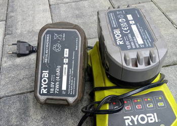 Bateria 4 i 5Ah Ryobi z ladowarka