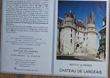 Francja Chateau de Langeais pocztówka