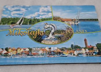 Magnes na lodówkę, Mikołajki, Poland, 9x6cm (Kolekcje, magnesy)