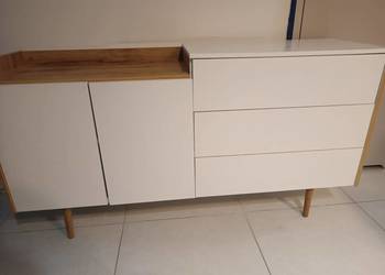 Szafka, komoda, kredens AARUP, biały, brąz