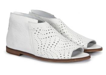 Ażurowe Sandały Na Obcasie Białe (Roz 36 - 41) Ażurowe Sandały Na Obcasie Białe (Roz 36 - 41)