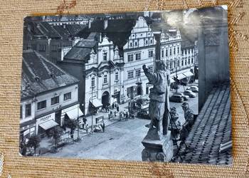 PISEK - WIDOK NA KAMIENICZKI NA STARYM MIEŚCIE