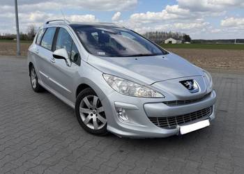 Śliczny Peugeot 308 SW, 2.0HDI 136KM, Panorama, Automat, OryginalnyPrzebieg