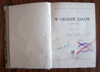 Aniela Gruszecka - W grodzie żaków - 1947