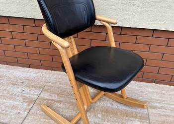 Krzesło Moizi na płozach bujane ergonomiczne fotel vintage