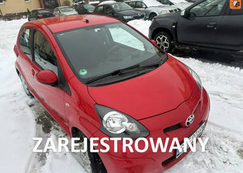 Toyota Aygo 5 drzwi, niski przebieg, klimatyzacja, isofix, nowe opony zimo…