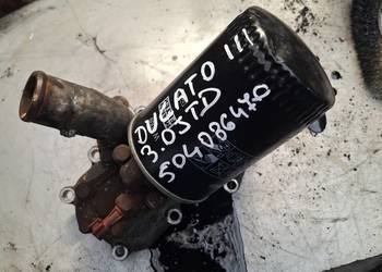 FIAT DUCATO III  JUMPER 3,0 HPI podstawa filtra oleju chłodnica 504086470
