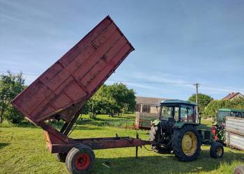 Przyczepa rolnicza Tim jednoosiowa wysokiego składowania pryzmowania