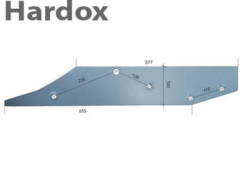 Płoza długa HARDOX d/P części do pługa SOUCHU PINET