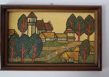 Stara polska litografia sygnowana A. Heidrich (1928 – 2019)