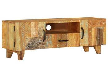 vidaXL Ręcznie rzeźbiona szafka pod TV, 120x30x40 cm(SKU:247909)