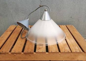 Lampa wisząca szklana bodek zkp | zwis sufitowy stożek | szkło matowe