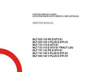 MANITOU MLT 635 130 ST5 S1 , 737 130 ST5 S1 instrukcja napraw !!!