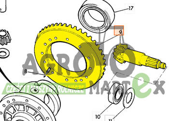 451/02500, 451-02500 WAŁEK ATAKU Z KOŁEM 11/41T M30 JCB