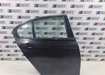 BMW 3 F30 DRZWI PRAWY TYŁ TYLNE PRAWE 475 BLACK SAPPHIRE KOMPLETNE