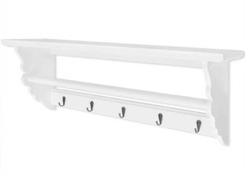 Wieszak w stylu barokowym biały MDF WM-242644