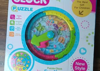 Puzzle plastikowe zegar