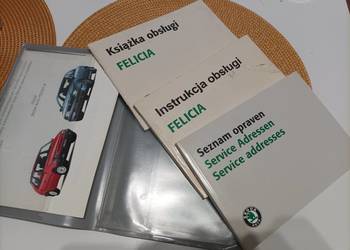 INSTRUKCJA OBSŁUGI POJAZDU SKODA FELICIA 1,3 1998 KOMPLETNA