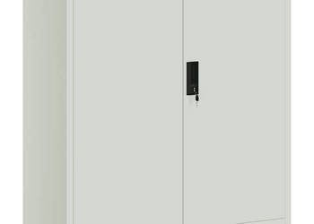 Szafka na dokumenty jasnoszara 79x40x90 cm stalowa WM-339733