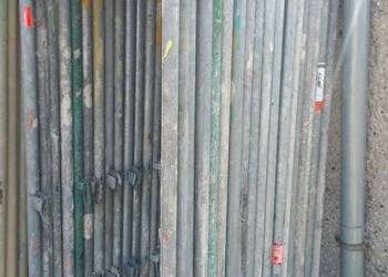 Rusztowanie 53,97 m2 używane, wymiary 12,85x4,2m podest stalowy 2,57