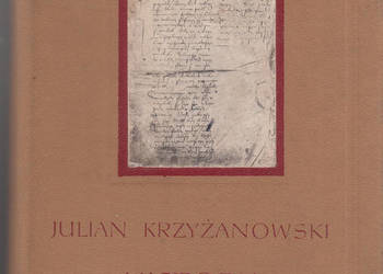 (03126) HISTORIA LITERATURY POLSKIEJ (ALEGORYZM – POSTROMANT