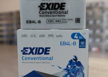 Akumulator motocyklowy EXIDE EB4L-B YB4L-B 12V 4Ah 50A EN P+