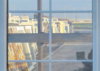 OKNA KacprzaK Witryna 81X220 FIX Używany PCV Plastikowy