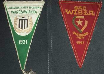 SKS Warszawianka , SAC Wisła Chicago USA - proporczyk