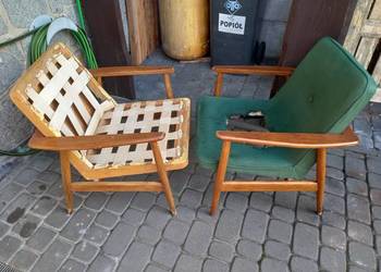 Fotele GFM 300- 192 J. Kędziorek PRL vintage