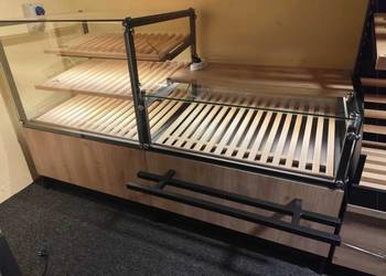Witryna Neutralna 2 x 1m lada kasowa+witryna piekarnicza) Nowe Premium