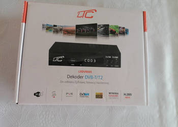 Dekoder.Tuner DVB-T-2 LTC TV naziemnej DVB505 z pilotem H.265