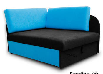 Łóżko narożne dla dzieci „Kubuś” – rozkładana sofa