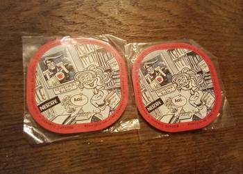 2 nowe podkładki Nescafé komiksowe. Vintage