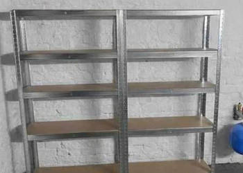 2x Regał metalowy magazynowy 150x75x30 cm 5 półek 625 kg ocynk