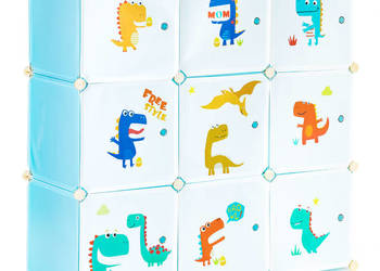 Szafka regał dla dzieci modułowa 9 półek dziecięca