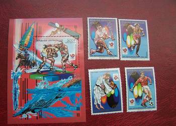 Centralna Afryka 1988 MNH Mi. 1336/39 Sport Olimpiada Seul