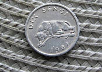 Kongo ( Zair ) 10 Sengi 1967r