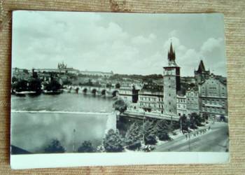PRAGA - WIDOK NA MOST KAROLA NA WEŁTAWIE