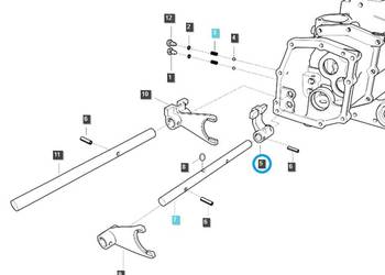 Adapter wybieraka 3go biegu / TRG291 / LS Tractor 40367024