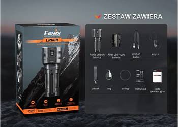 Latarka LED Fenix LR60R -  negocjuj ile wlezie